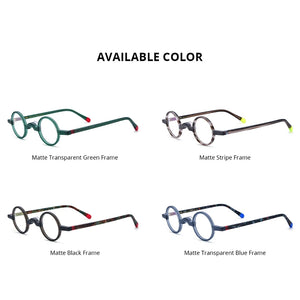 HEPIDEM Matte Acetate Glasses Frame Men   Optical Small Round Eyeglasses Women Retro Prescription Spectacles Eyewear 9266