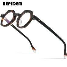 Load image into Gallery viewer, HEPIDEM Multicolor Acetate Glasses Frame Men  Retro Polygon Eyeglasses Women Optical Prescription Spectacles Eyewear 9229