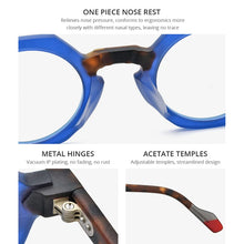Load image into Gallery viewer, HEPIDEM Multicolor Acetate Glasses Frame Men  Retro Polygon Eyeglasses Women Optical Prescription Spectacles Eyewear 9229