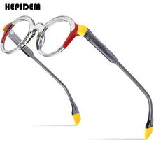 Load image into Gallery viewer, HEPIDEM Multicolor Acetate Glasses Frame Men Retro Small Round Eyeglasses Women Optical Prescription Spectacles Eyewear 9226