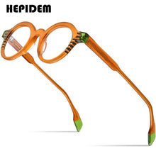 Load image into Gallery viewer, HEPIDEM Multicolor Acetate Glasses Frame Men Retro Small Round Eyeglasses Women Optical Prescription Spectacles Eyewear 9226