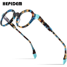 Load image into Gallery viewer, HEPIDEM Multicolor Acetate Glasses Frame Men Retro Small Round Eyeglasses Women Optical Prescription Spectacles Eyewear 9226