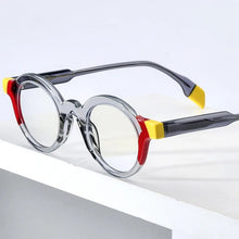 Load image into Gallery viewer, HEPIDEM Multicolor Acetate Glasses Frame Men Retro Small Round Eyeglasses Women Optical Prescription Spectacles Eyewear 9226