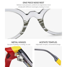 Load image into Gallery viewer, HEPIDEM Multicolor Acetate Glasses Frame Men Retro Small Round Eyeglasses Women Optical Prescription Spectacles Eyewear 9226