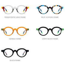 Load image into Gallery viewer, HEPIDEM Multicolor Acetate Glasses Frame Men Retro Small Round Eyeglasses Women Optical Prescription Spectacles Eyewear 9226