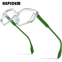 Load image into Gallery viewer, Powder Acetate Glasses Men Vintage Retro Polygon Prescription Eyeglasses Women Optical Spectacles Eyewear 9256