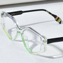 Load image into Gallery viewer, Powder Acetate Glasses Men Vintage Retro Polygon Prescription Eyeglasses Women Optical Spectacles Eyewear 9256