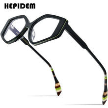 Load image into Gallery viewer, Powder Acetate Glasses Men Vintage Retro Polygon Prescription Eyeglasses Women Optical Spectacles Eyewear 9256