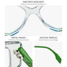 Load image into Gallery viewer, Powder Acetate Glasses Men Vintage Retro Polygon Prescription Eyeglasses Women Optical Spectacles Eyewear 9256
