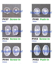 Load image into Gallery viewer, PV14  eyeglass plastic nose pads 12mm Screw-in type glasses accessories free shipping