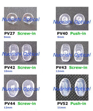 Load image into Gallery viewer, PV30 eyeglass pvc nose pads 13mm Screw-in type  eyewear accessories free shipping
