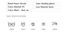 Load image into Gallery viewer, seemfly 250 Degree Vision Reading Glasses Women Men 1.6 times Magnifying Eyewear Presbyopic Glasses Magnifier Diopter Goggle