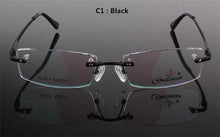 Load image into Gallery viewer, Rimless Men Style Eye Glasses Frame Quality  Style Metal Spectacle Square Eyewear For Men Oculos