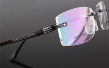 Load image into Gallery viewer, Rimless Men Style Eye Glasses Frame Quality  Style Metal Spectacle Square Eyewear For Men Oculos