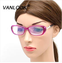 Load image into Gallery viewer, Women's Glasses for Reading Glasses Antireflective Farsightedness Spectacles Farsighted Glass Oculos de Grau Female +100 200 250