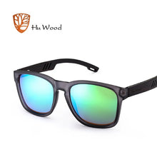Load image into Gallery viewer, HU WOOD Brand Design Sunglasses for Men Handmade Zebra Wood Sun Glasses Polarized Lenses Driving Protection UV400 GR8011
