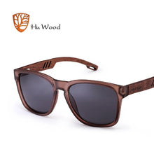 Load image into Gallery viewer, HU WOOD Brand Design Sunglasses for Men Handmade Zebra Wood Sun Glasses Polarized Lenses Driving Protection UV400 GR8011