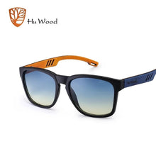 Load image into Gallery viewer, HU WOOD Brand Design Sunglasses for Men Handmade Zebra Wood Sun Glasses Polarized Lenses Driving Protection UV400 GR8011