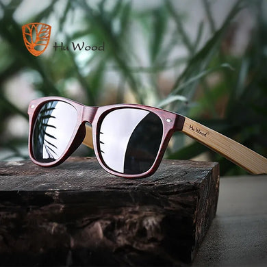 HU WOOD Sunglasses Men Wooden Sunglass For Unisex  Women Sun Glasses Polarized Eyewear HD Lens  Mirror Shades GR8004
