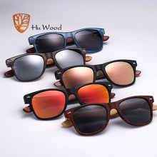 Load image into Gallery viewer, HU WOOD Sunglasses Men Wooden Sunglass For Unisex  Women Sun Glasses Polarized Eyewear HD Lens  Mirror Shades GR8004