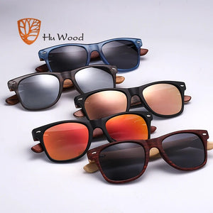 HU WOOD Sunglasses Men Wooden Sunglass For Unisex  Women Sun Glasses Polarized Eyewear HD Lens  Mirror Shades GR8004
