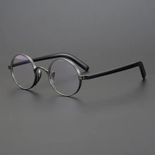 Carica l'immagine nel visualizzatore di Gallery, Vintage Acetate Glasses Frame Men Round Myopia Optical Prescription Titanium Eyeglasses Frame Women Korean Luxury Small Eyewear