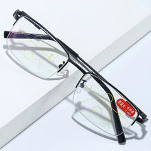 Load image into Gallery viewer, seemfly Intelligent Progressive Reading Glasses vintage Men Women Near and Far Glasses Anti Blue Light Metal Presbyopic Eyewear