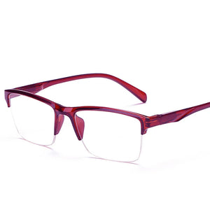 Half-Frame Myopia Glassse Ultrlight Women Men Retro Clear Lens Reading Glasses Gafas Lectura +0.75 +1.0 To +4.0