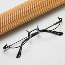 Load image into Gallery viewer, Half Frames Glasses Frame  No Lens Myopia Cosplay Party Decoration Eyewear Metal Photography Eyeglasses Frame