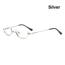 Load image into Gallery viewer, Half Frames Glasses Frame  No Lens Myopia Cosplay Party Decoration Eyewear Metal Photography Eyeglasses Frame