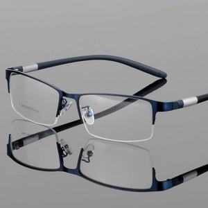 Half Rim Alloy Front Rim Flexible Plastic TR-90 Temple Legs Optical Eyeglasses Frame for Men and Women Eyewear 2442