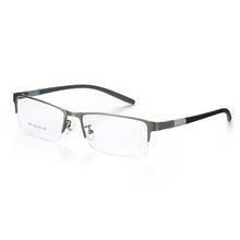 Load image into Gallery viewer, Half Rim Alloy Front Rim Flexible Plastic TR-90 Temple Legs Optical Eyeglasses Frame for Men and Women Eyewear 2442