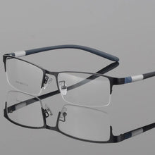 Load image into Gallery viewer, Half Rim Alloy Front Rim Flexible Plastic TR-90 Temple Legs Optical Eyeglasses Frame for Men and Women Eyewear 2442
