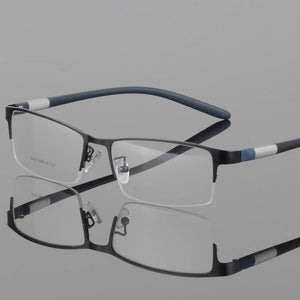 Half Rim Alloy Front Rim Flexible Plastic TR-90 Temple Legs Optical Eyeglasses Frame for Men and Women Eyewear 2442