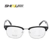 Load image into Gallery viewer, Half Rim Glasses frame Optical Eyeglasses Spectacle Eye Glasses Frames Myopia Frame oculos de grau TR3011