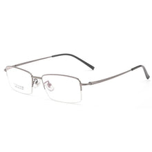 Load image into Gallery viewer, Half-Rim Optical Glasses For Women Men Titanium Square Eyeglasses Design Anti Blue Light Myopia Reading 7g Eyewear Frame