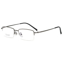 Load image into Gallery viewer, Half-Rim Optical Glasses For Women Men Titanium Square Eyeglasses Design Anti Blue Light Myopia Reading 7g Eyewear Frame