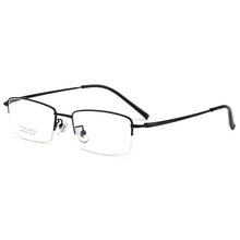 Load image into Gallery viewer, Half-Rim Optical Glasses For Women Men Titanium Square Eyeglasses Design Anti Blue Light Myopia Reading 7g Eyewear Frame