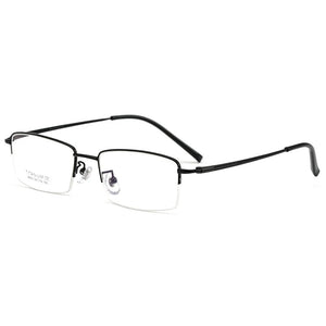 Half-Rim Optical Glasses For Women Men Titanium Square Eyeglasses Design Anti Blue Light Myopia Reading 7g Eyewear Frame