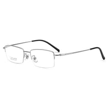 Load image into Gallery viewer, Half-Rim Optical Glasses For Women Men Titanium Square Eyeglasses Design Anti Blue Light Myopia Reading 7g Eyewear Frame