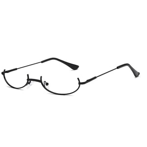 Half-frame Decorative Glasses Anime Two-dimensional Glasses Frame Pendant with Chain Decorative Glasses Party Eyeglasses