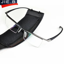 Load image into Gallery viewer, Half rim Glasses Titanium Eyeglasses Frame Men Optical Frame Reading Clear lens Computer Myopia Frame suit Prescription Eyewear