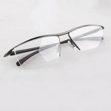 Load image into Gallery viewer, Half rim Glasses Titanium Eyeglasses Frame Men Optical Frame Reading Clear lens Computer Myopia Frame suit Prescription Eyewear