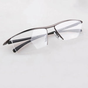 Half rim Glasses Titanium Eyeglasses Frame Men Optical Frame Reading Clear lens Computer Myopia Frame suit Prescription Eyewear