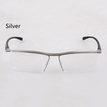 Load image into Gallery viewer, Half rim Glasses Titanium Eyeglasses Frame Men Optical Frame Reading Clear lens Computer Myopia Frame suit Prescription Eyewear