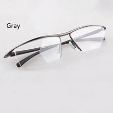 Load image into Gallery viewer, Half rim Glasses Titanium Eyeglasses Frame Men Optical Frame Reading Clear lens Computer Myopia Frame suit Prescription Eyewear