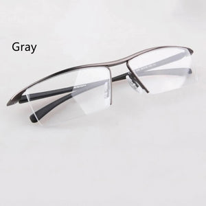 Half rim Glasses Titanium Eyeglasses Frame Men Optical Frame Reading Clear lens Computer Myopia Frame suit Prescription Eyewear