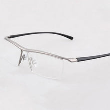 Load image into Gallery viewer, Half rim Glasses Titanium Eyeglasses Frame Men Optical Frame Reading Clear lens Computer Myopia Frame suit Prescription Eyewear