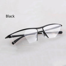 Load image into Gallery viewer, Half rim Glasses Titanium Eyeglasses Frame Men Optical Frame Reading Clear lens Computer Myopia Frame suit Prescription Eyewear