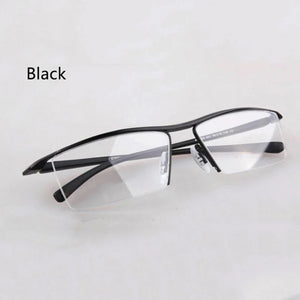 Half rim Glasses Titanium Eyeglasses Frame Men Optical Frame Reading Clear lens Computer Myopia Frame suit Prescription Eyewear